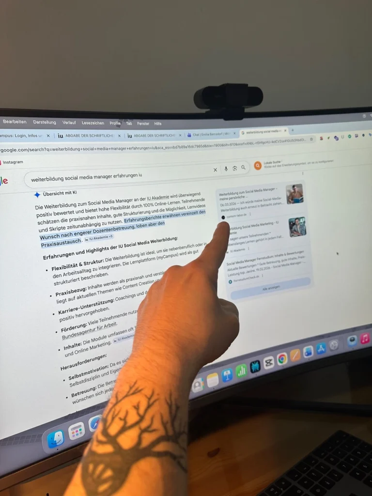 Das Bild zeigt wie Content Labor als Citation bei den Google AI-Overviews ausgespielt wird.